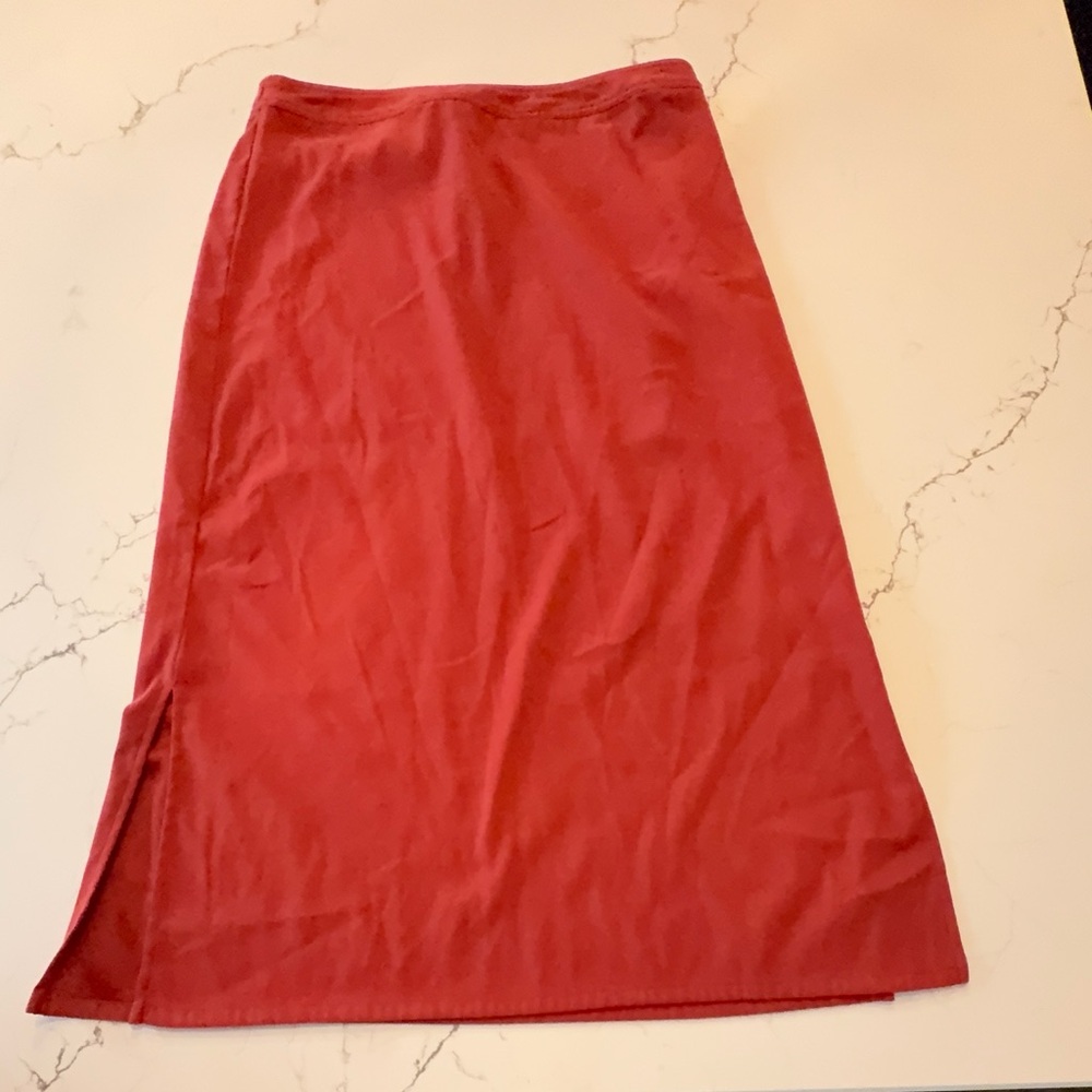 Vintage Rust Red Women's Midaxi Skirt